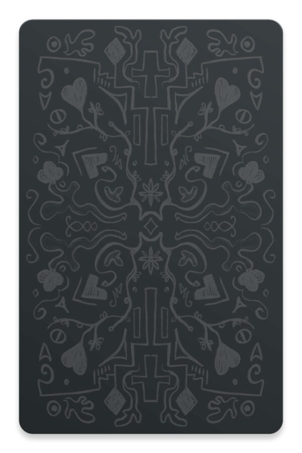 ORA blacklinen playing cards 55 by milycruch